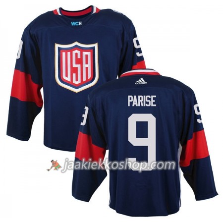USA Team Pelipaita Zach Parise 9 2016 World Cup Sininen Premier Paita